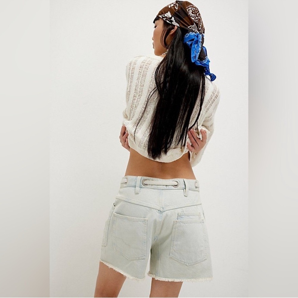 New Free People We The Free Moxie Barrel Shorts - Picture 2 of 13